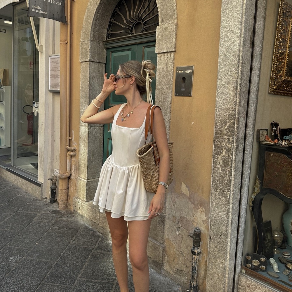 Zara ruched corset dress